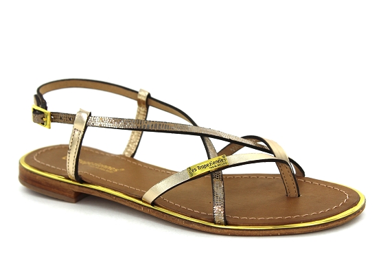 Les tropeziennes sandales nu pieds monaco or1354702_1