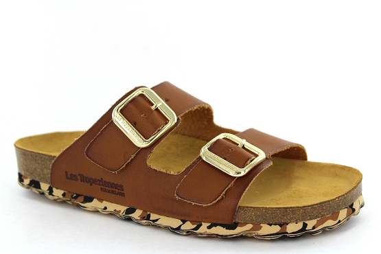 Les tropeziennes sandales nu pieds pearly camel1355103_1