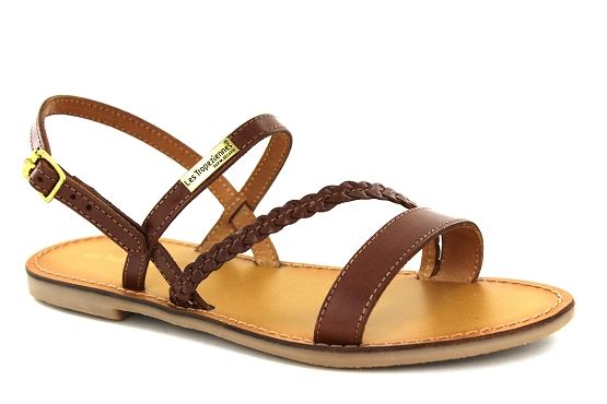 Les tropeziennes sandales nu pieds batresse camel1355504_1