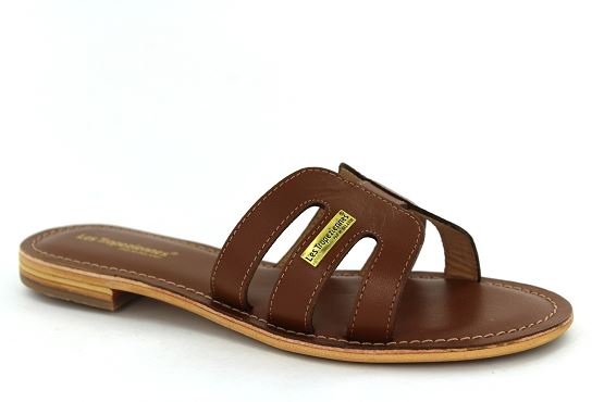 Les tropeziennes sandales nu pieds damia camel1356003_1