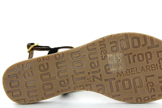 Les tropeziennes sandales nu pieds habuc noir1361501_4