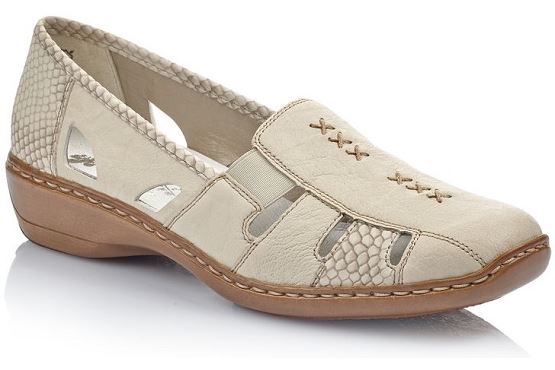 Rieker ballerines 41385.62 cuir beige1368001_1