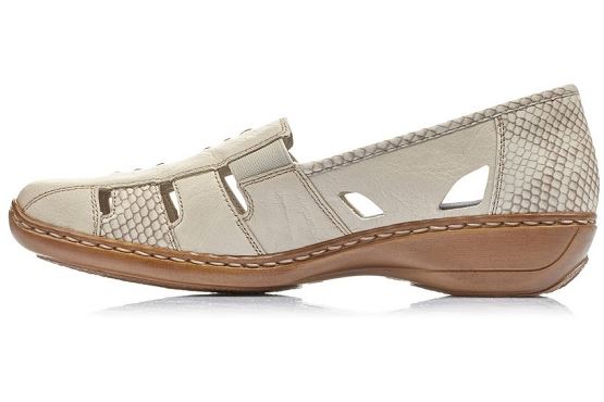 Rieker ballerines 41385.62 cuir beige1368001_2