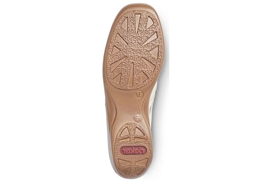 Rieker ballerines 41385.62 cuir beige1368001_6