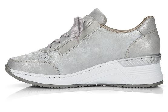 Rieker baskets sneakers n4306.40 cuir metallic1368501_2