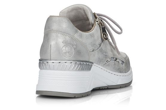 Rieker baskets sneakers n4306.40 cuir metallic1368501_4