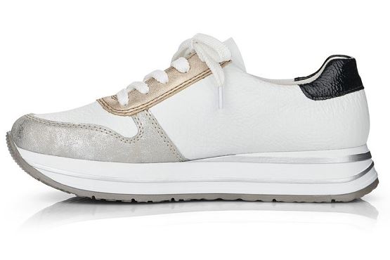 Rieker baskets sneakers n3512.40 cuir blanc1369001_2