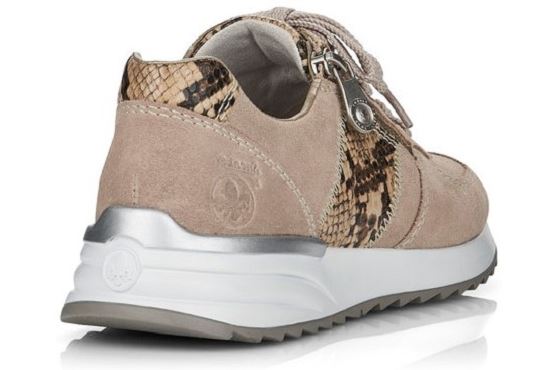 Rieker baskets sneakers n8024.60 cuir beige1369401_4