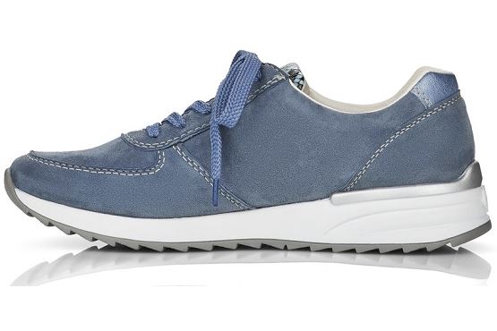 Rieker baskets sneakers n8024.10 cuir bleu1369501_2