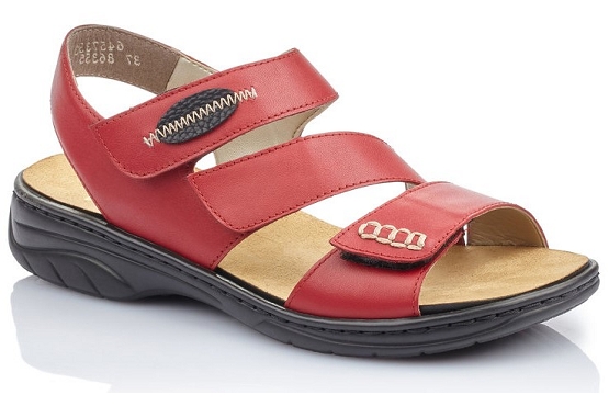 Rieker sandales nu pieds 64573.33 cuir rouge1370901_1