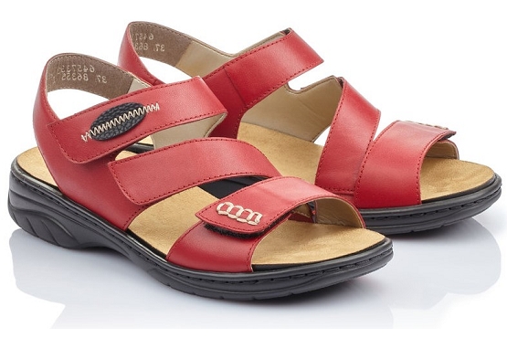 Rieker sandales nu pieds 64573.33 cuir rouge1370901_5