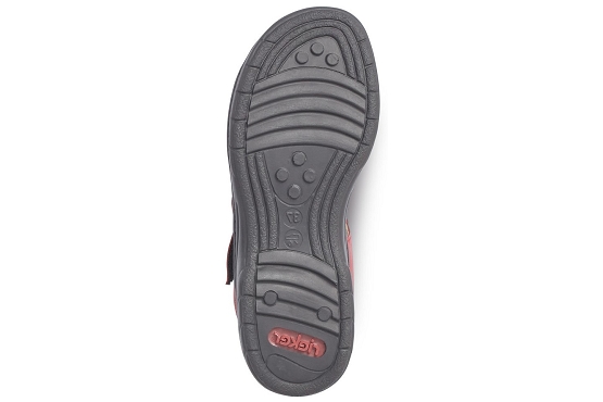 Rieker sandales nu pieds 64573.33 cuir rouge1370901_6