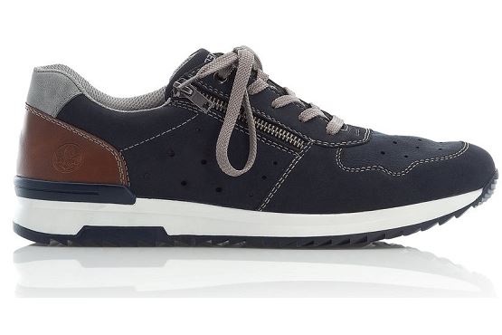 Rieker baskets sneakers 16105.14 cuir marine1372101_3
