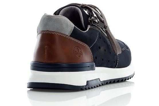 Rieker baskets sneakers 16105.14 cuir marine1372101_4