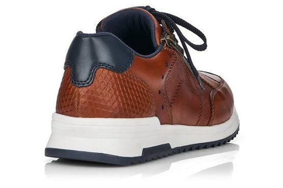 Rieker baskets sneakers 16128.24 cuir marron1372301_4