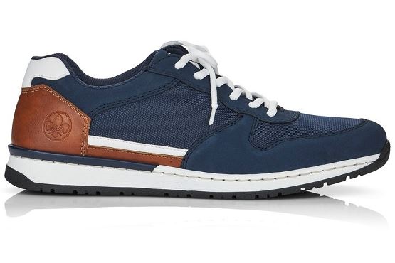 Rieker baskets sneakers b5129.14 cuir marine1372401_3