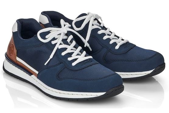 Rieker baskets sneakers b5129.14 cuir marine1372401_5