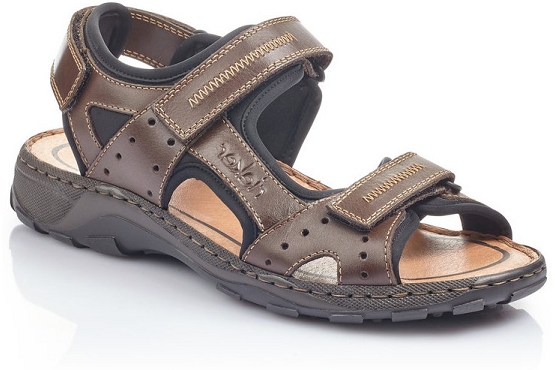 Rieker sandale 26061.25 cuir marron1372701_1