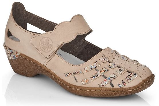 Rieker ballerines 48369.60 cuir beige1373101_1