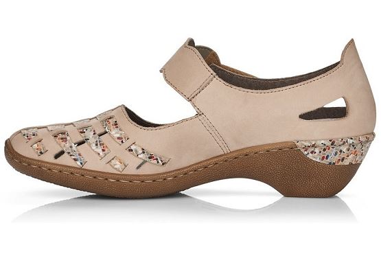 Rieker ballerines 48369.60 cuir beige1373101_2