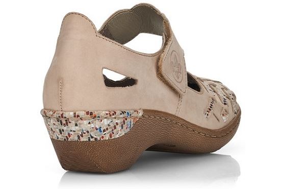 Rieker ballerines 48369.60 cuir beige1373101_4