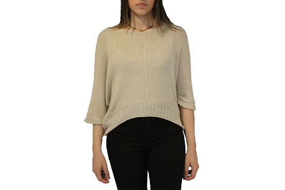 Vetements pull coco perfore beige1383501_2