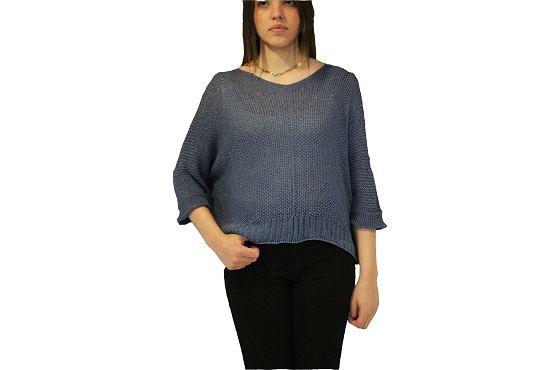 Vetements pull coco perfore bleu1383901_1
