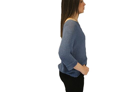 Vetements pull coco perfore bleu1383901_2