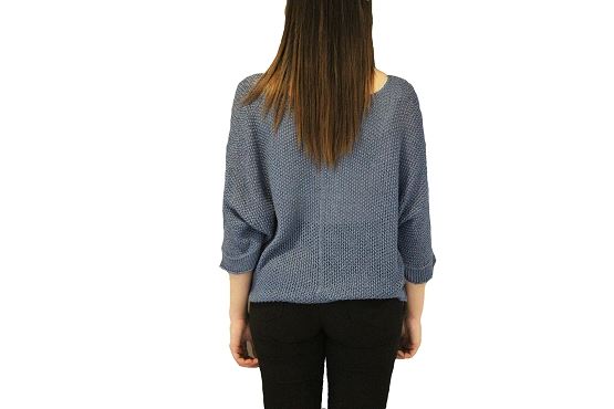 Vetements pull coco perfore bleu1383901_3