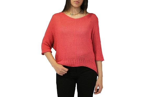 Vetements pull coco perfore rose1384101_1