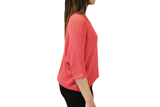 Vetements pull coco perfore rose1384101_2