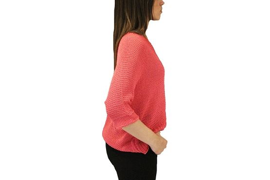 Vetements pull coco perfore rose1384101_3
