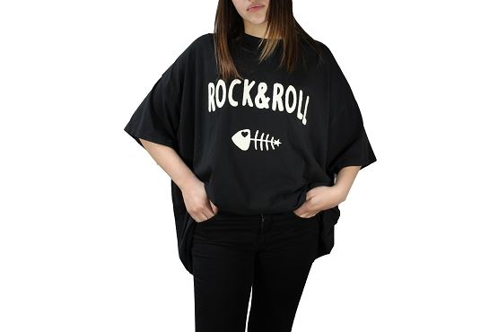 Four inexistant tee-shirt rock noir1384201_1