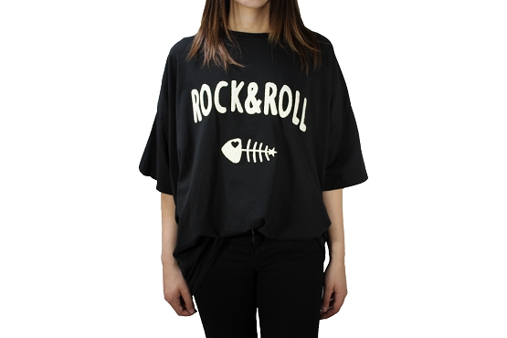 Four inexistant tee-shirt rock noir1384201_2