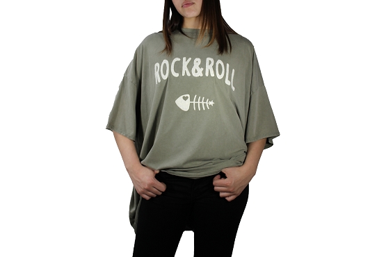 Vetements tee-shirt rock kaki1384301_1