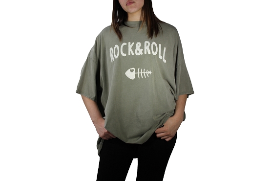 Vetements tee-shirt rock kaki1384301_2