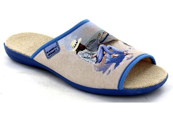 La maison de l espadrille chausson 2033.6 textile azul1454001_1