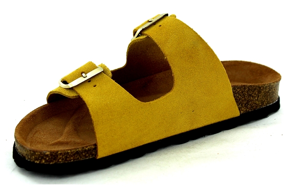 La maison de l espadrille sandales nu pieds 3524.6 cuir jaune1454801_2