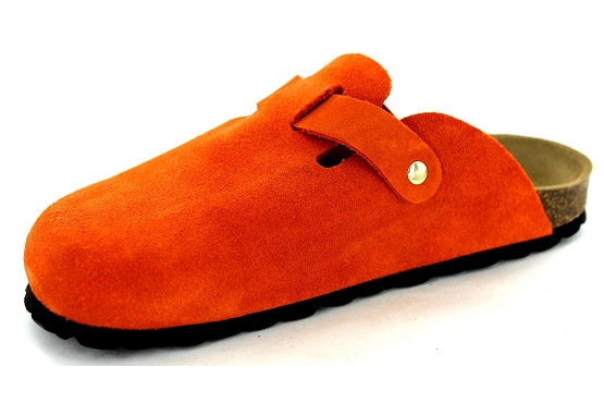 La maison de l espadrille sandales nu pieds 3521.6 cuir orange1456501_2