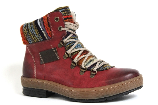 Rieker boots bottine z6743.35 rouge5430401_1