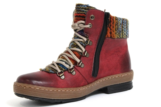 Rieker boots bottine z6743.35 rouge5430401_2
