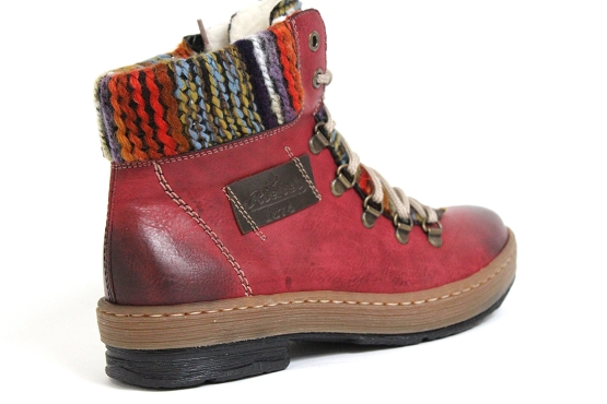 Rieker boots bottine z6743.35 rouge5430401_3