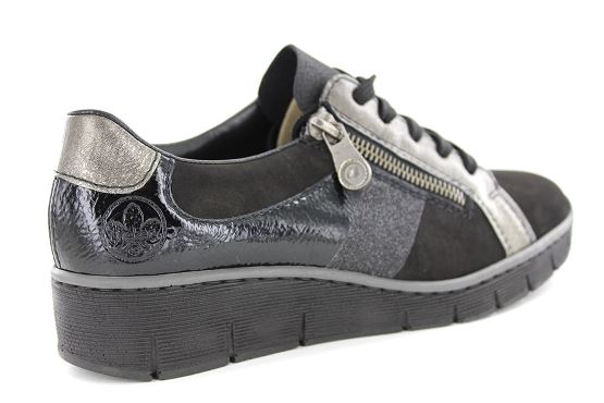 Rieker baskets sneakers 53713.00 noir5448901_3