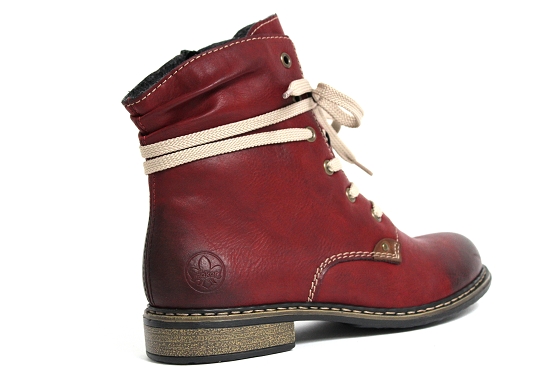 Rieker boots bottine 71229.36 rouge5451501_3