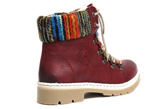 Rieker boots bottine y9432.35 rouge5451801_3