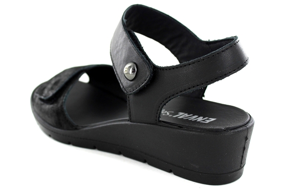 Enval soft sandales nu pieds 7278000 d.celeste cuir noir5490701_3