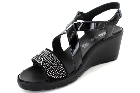 Enval soft sandales nu pieds 7279100 d.beta cuir noir5491001_3