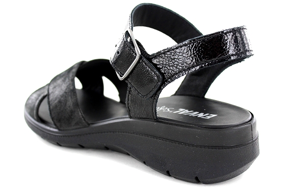 Enval soft sandales nu pieds 7282100 d.charlotte cuir noir5491201_3