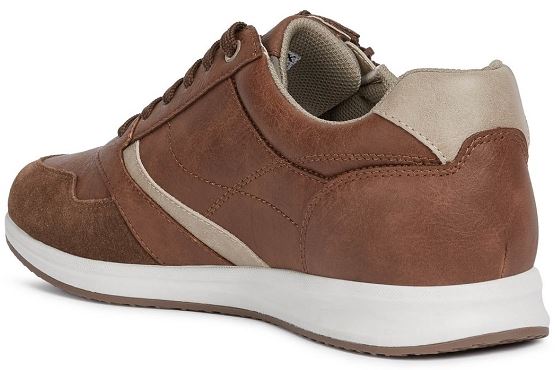 Geox baskets sneakers u15h5b 000pt cuir marron5495701_2