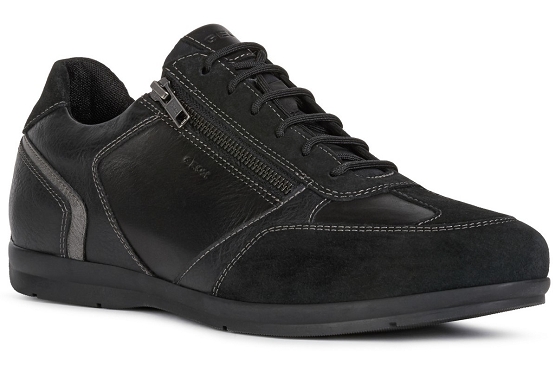 Geox baskets sneakers u157vc 08522 cuir noir5495901_1